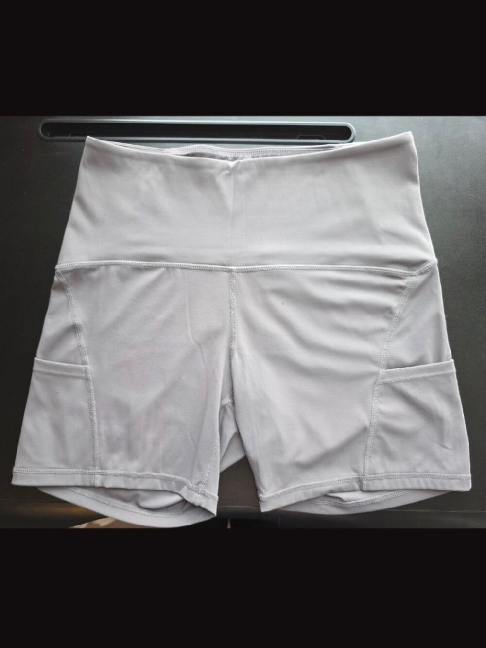 Feed Me Fight Me Gray Biker Short w/ Pockets - L